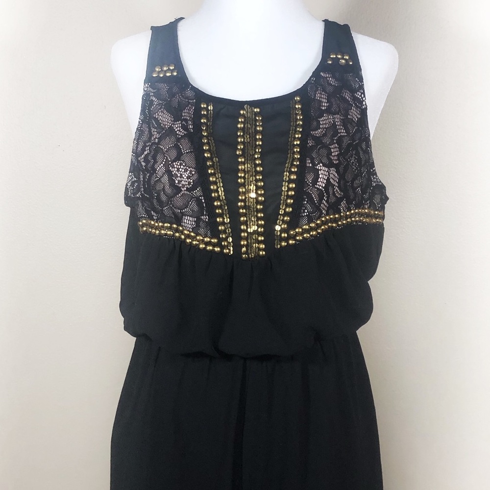 Gold 🌟 Black Jumpsuit! Size S